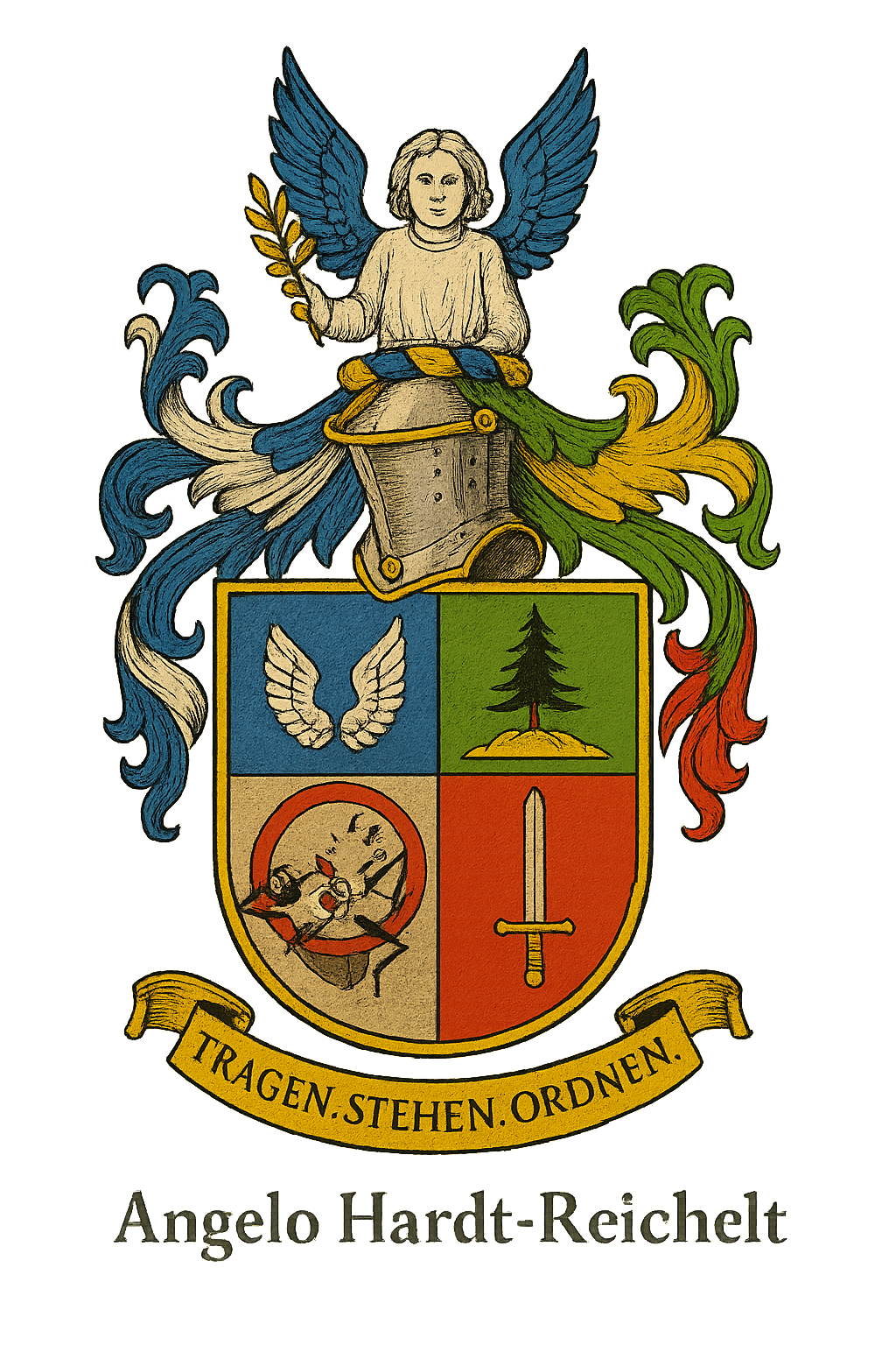 Wappen und Digital-Logo von Angelo Hardt-Reichelt